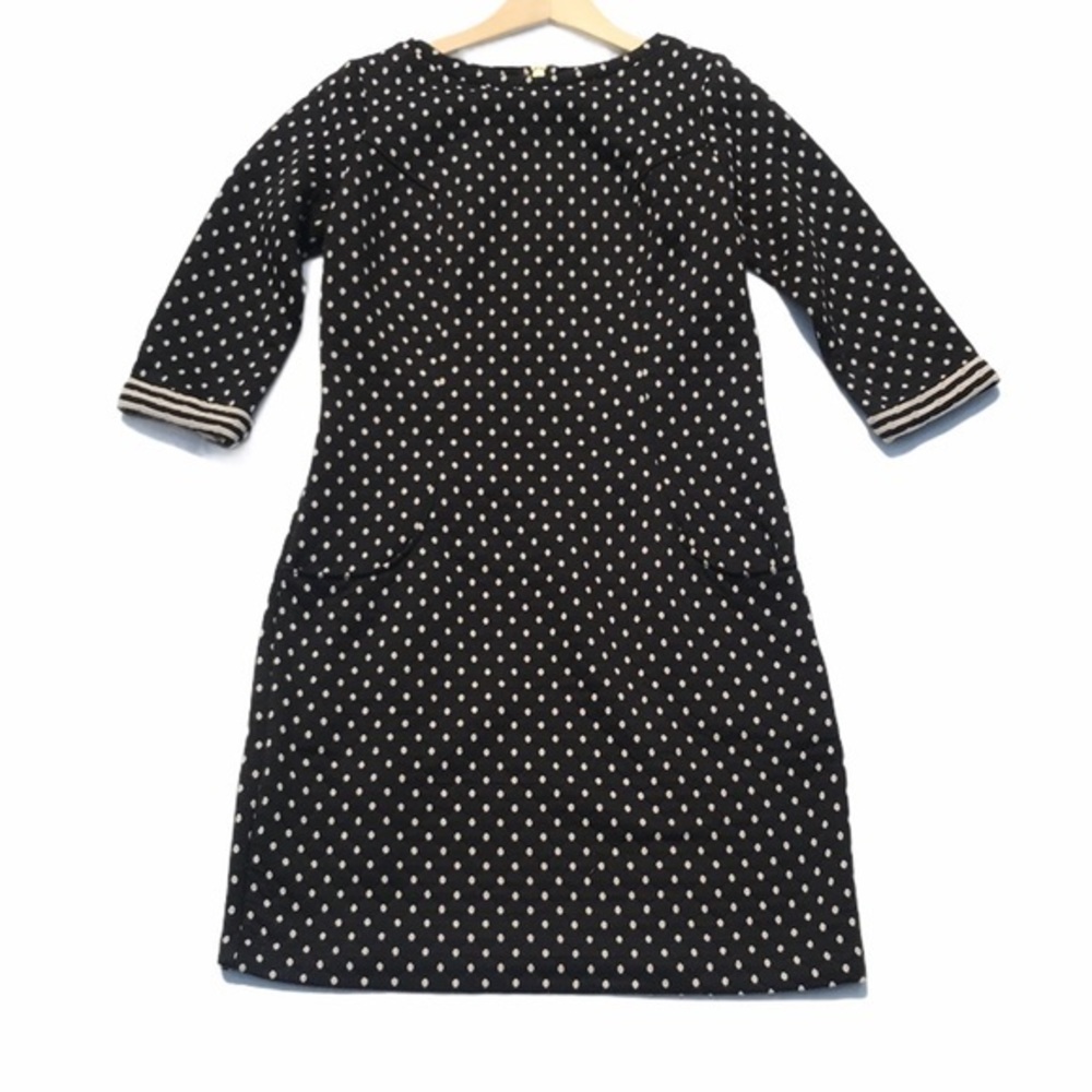 Boden Dotty Day Polka Dot Quilted Dress - Picture 3 of 11